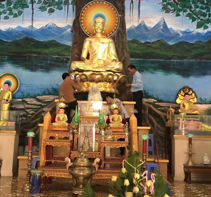 Dát vàng Tượng Phật Bồ Tát Quan Âm