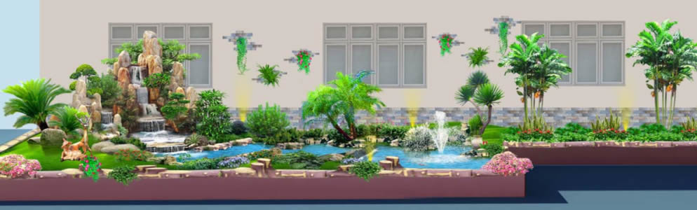 Tiểu cảnh phong thủy TP Vinh nghệ An