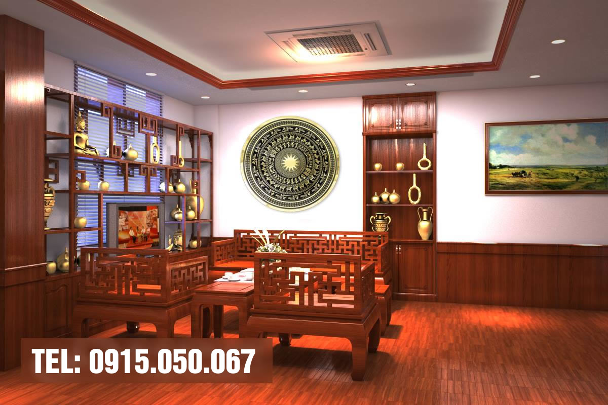 Đồng hồ quà tặng lưu niệm mặt trống đồng đông sơn