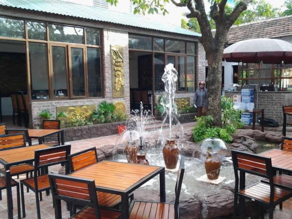 Công ty tiểu cảnh sân vườn Trần Lượng thiết kế và thi công Công trình nhà hàng Gà Thanh Chương Nghệ An