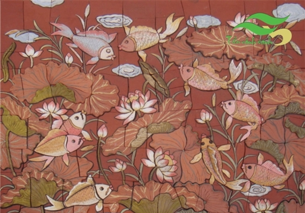 Tranh gốm bát tràng